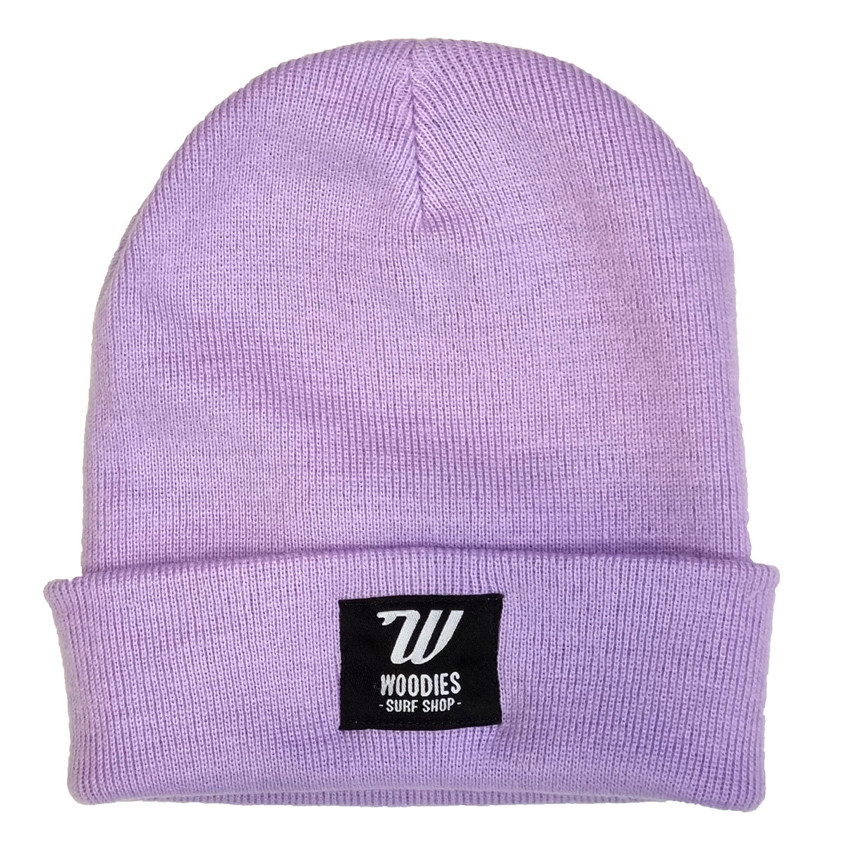 Woodies Folded Beanie - Lavender