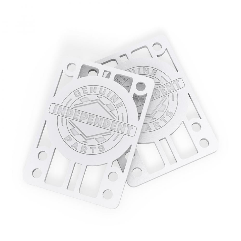 Independent 1/8" Riser Pads (Pack of 2) White