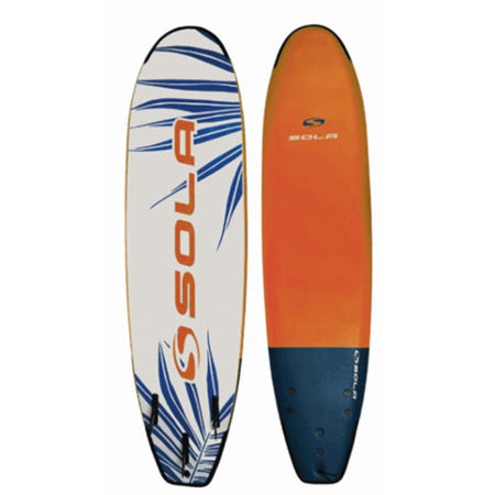 Sola Soft Surfboard - Navy/Orange